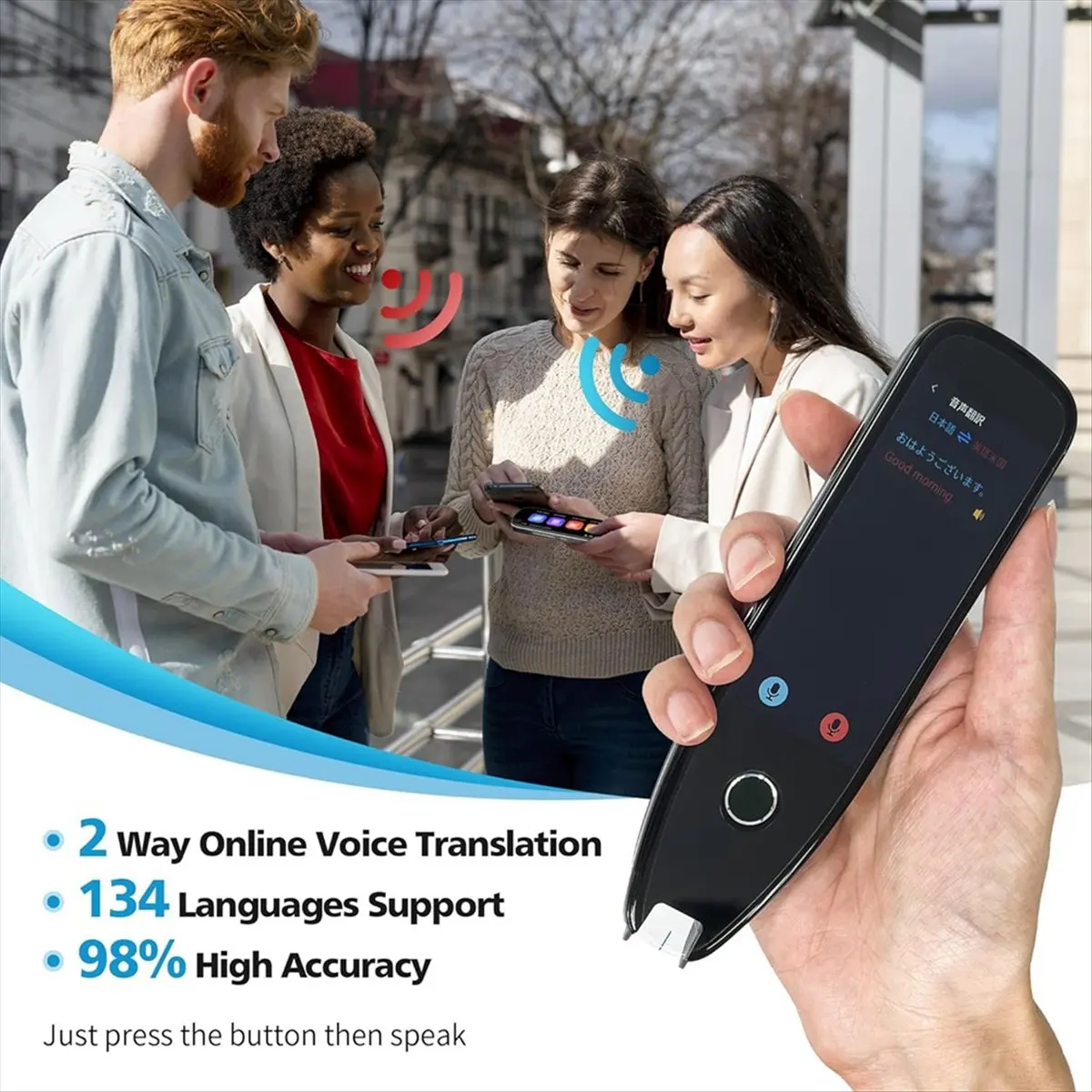 Super Sale Translation Pen Reading Tool, Text to Speech Scanning Reading Pen, Smart Pen with Voice and Photo Translation