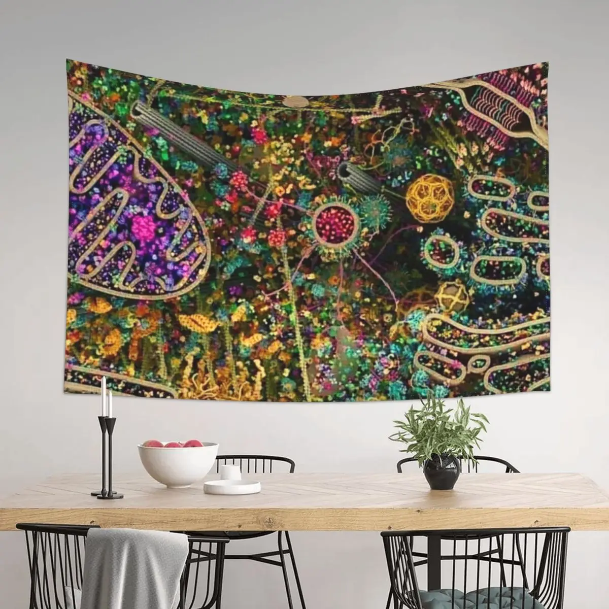 

Human Cell Detailed, Biologist/Scientist/Science Lover Tapestry Bedroom Deco Aesthetic Decoration Aesthetics For Room Tapestry