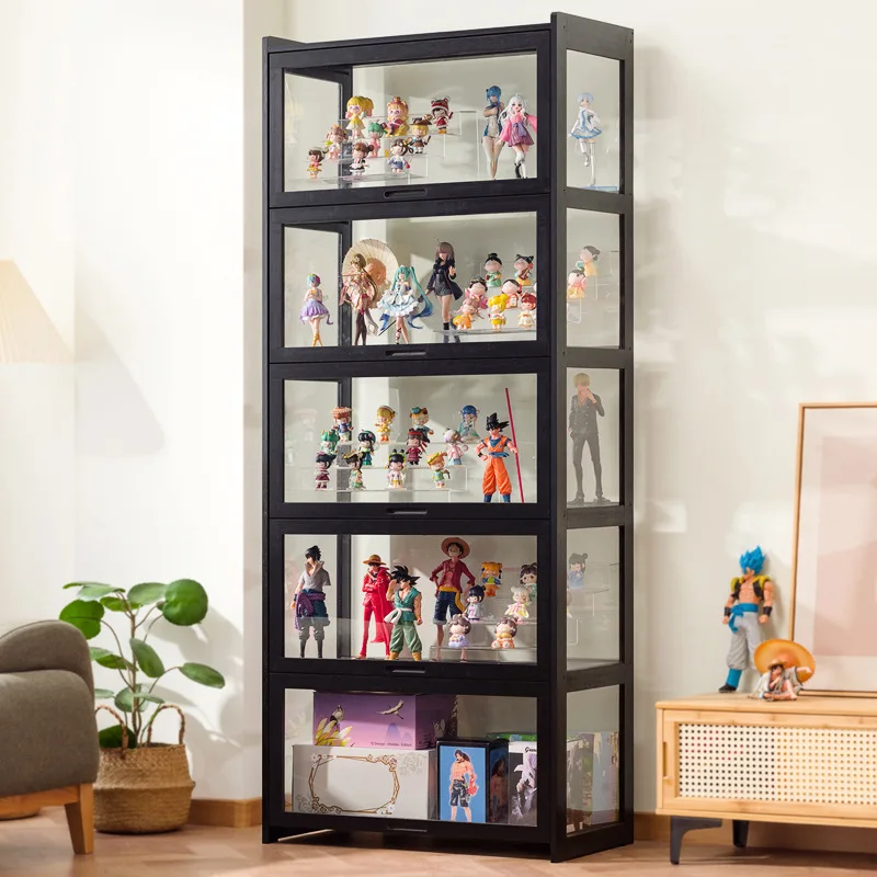 كبير ليغو صندوق عرض خزانة الشكل تمثال أكريليك لعبة زخرفة قطعة أثرية مقاومة للغبار صندوق أعمى شفاف تخزين الرف #2