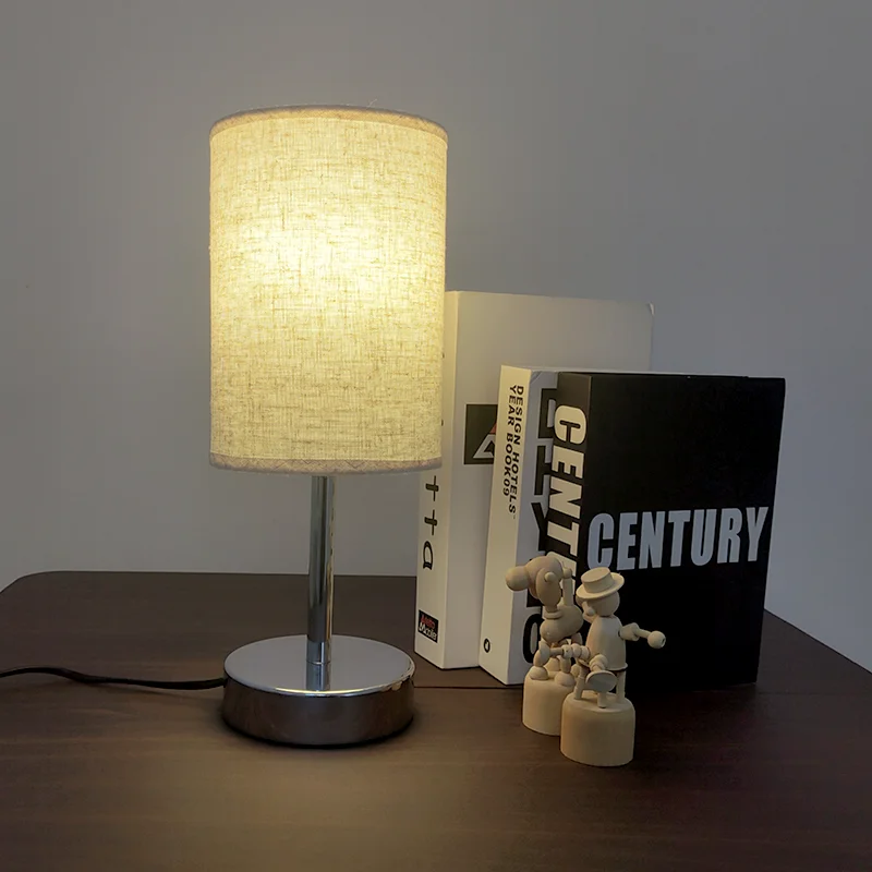 Factory Wholesale Bedroom Indoor Lighting Desk Led Lamp Touch Bedside Cylindrical Table Lamp view 3