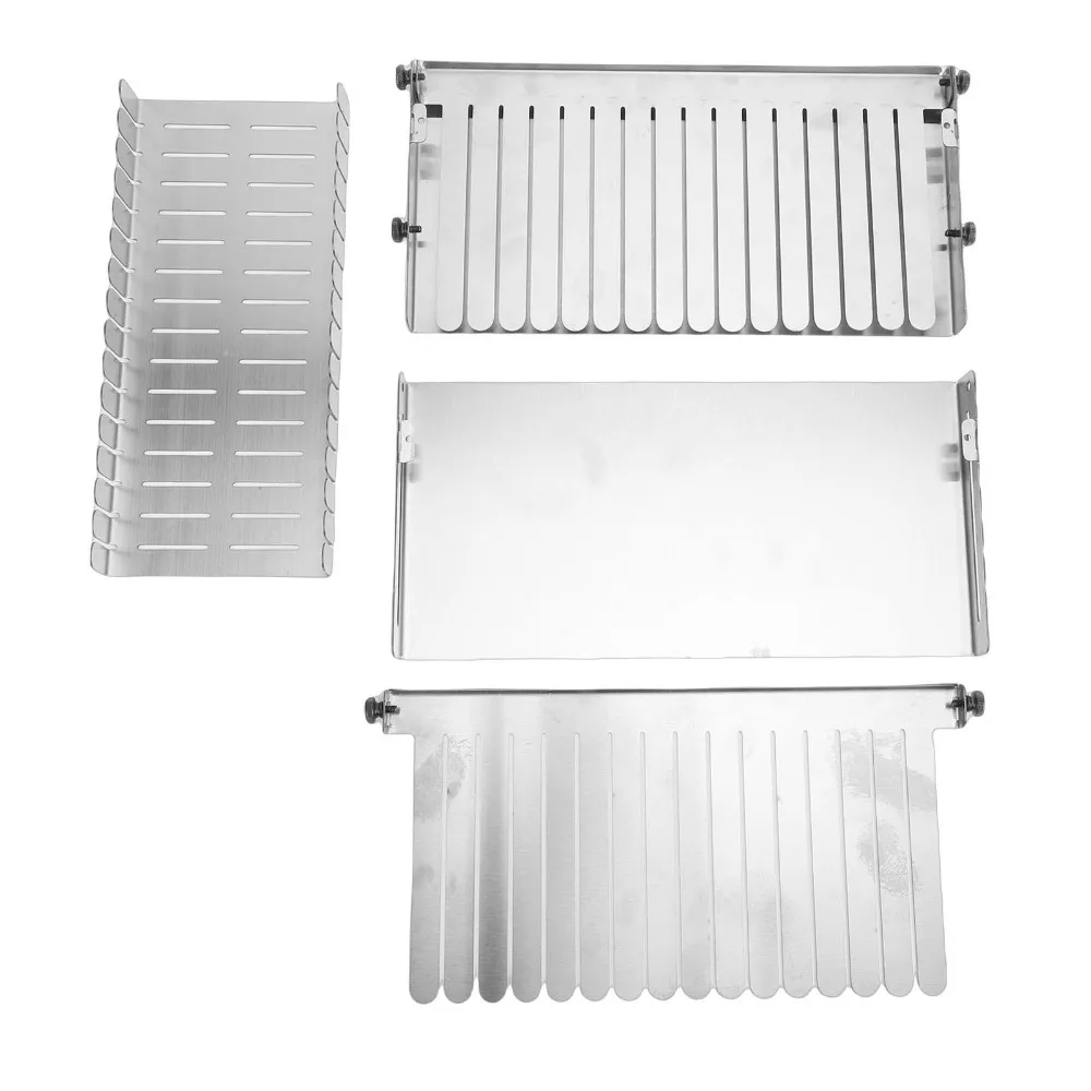 Stainless Steel Bread Slicing Guide Adjustable Width Silver Toast Slicing Tool Convenient Easy Clean