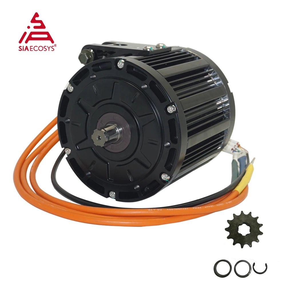 QSMOTOR QS138 2500W Electric Motorcycle mid Drive Motor 72V 60H Max 4500RPM Hall PMSM for High Performance