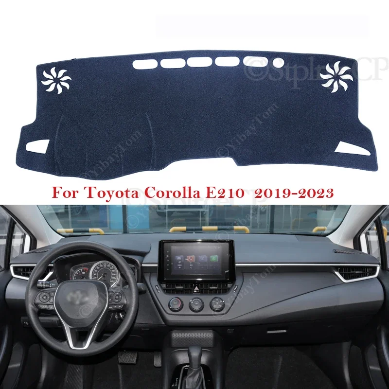 for Toyota Corolla E210 2019 2020 2021 2022 2023 Car Dashboard Cover Protective Pad Dash Board Sunshade Carpet Anti-UV Dashmat