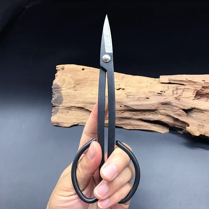 

Садовые ножницы для обрезки бонсай, инструмент для прививки цветов, профессиональные стальные ножницы для бонсай с длинной ручкой, ножницы для ветвей растений