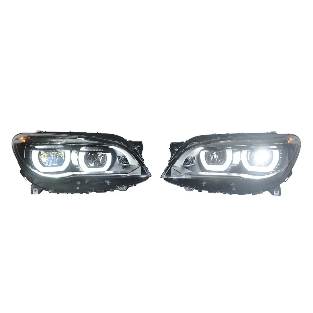 

BMW 7 2010-2014 F02 Xenon Hid Car Upgraded To Full Light Emitting Diode Angle Eye LCI Renovated Car Version F01