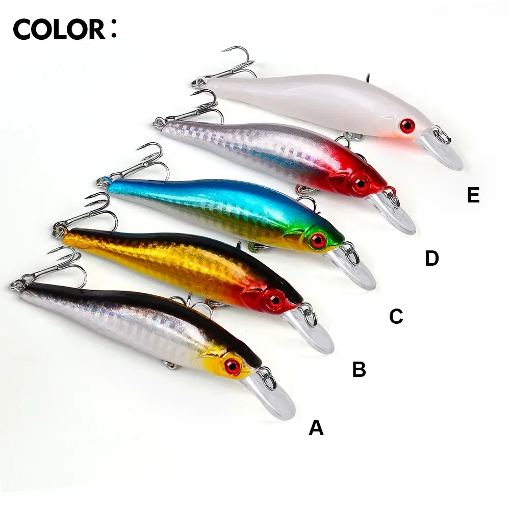 2PCS 98mm 11.5g  Minnow Fishing LureWobblers Sinking Deep Artificial Quality PlasticHard Bait Crankbait Pesca Bass Tackle