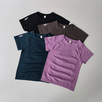 Short-sleeved Fitness Uniforms Slim Breathable Casual Versatile Slim Running Skin-friendly Top Comfortable Quick-drying Shirts
