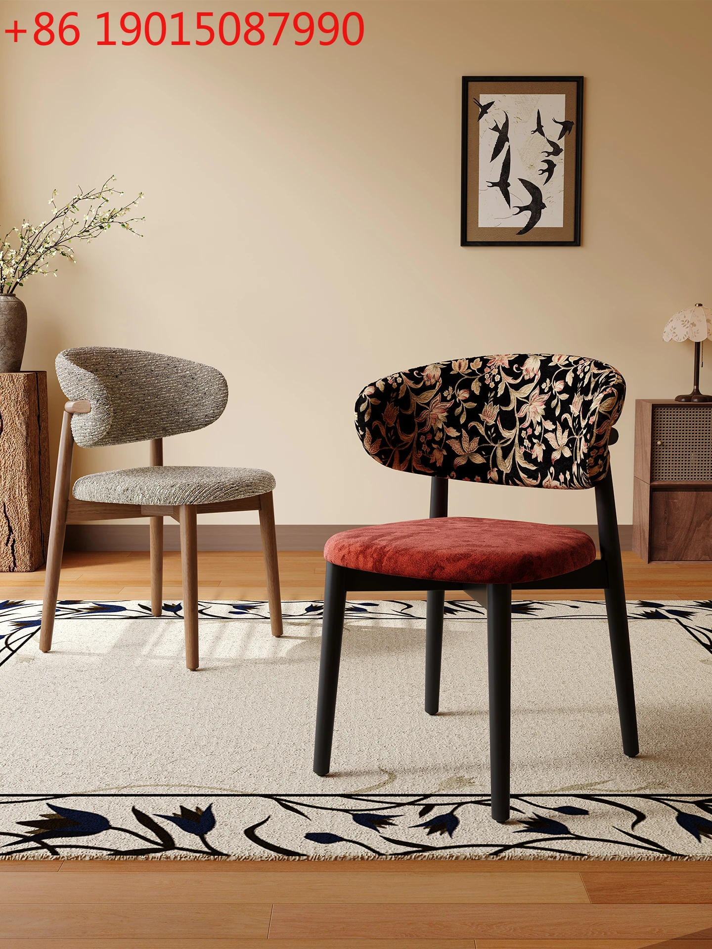 

Французский обеденный стул из цельного дерева, светильник для домашнего зала, роскошный, высокий смысл, средний древний стиль, ретро, итальянский минималистский стиль