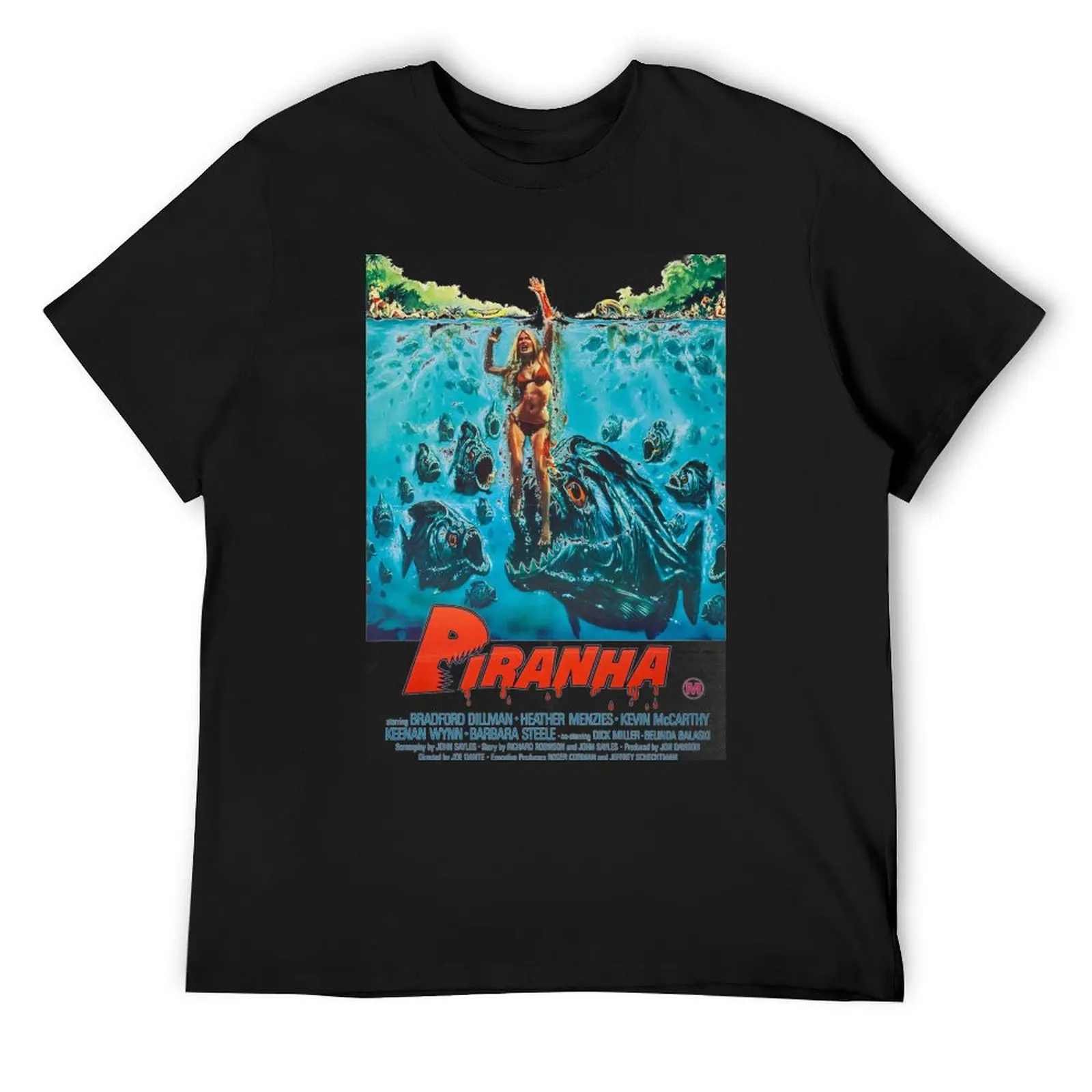 

Piranha T-Shirt graphic t shirt vintage for a boy vintage graphic tee cotton t shirt men