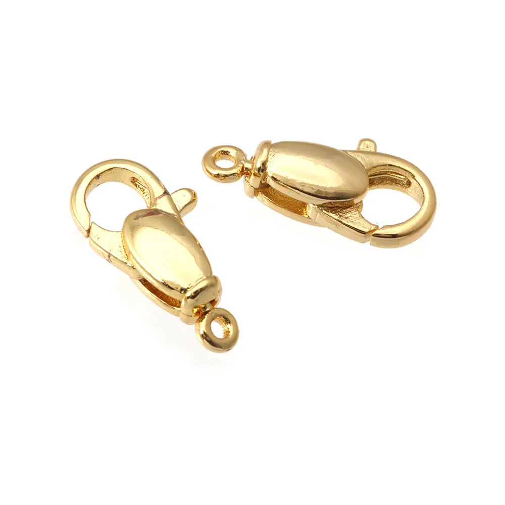 18K Gold Farbe Messing Drehbare Karabinerverschlüsse Verbinden Verschlüsse Schmuck Halsketten Armbänder Herstellung Diy Erkenntnisse Zubehör – Detail 14