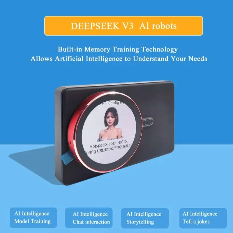 ESP32-S3 1.8 polegadas 466 × 466 AMOLED Round Touch Display Assistente de Voz com WiFi BLE5 Ardui-no ESP-IDF LVGL Módulo Inteligente Suportado