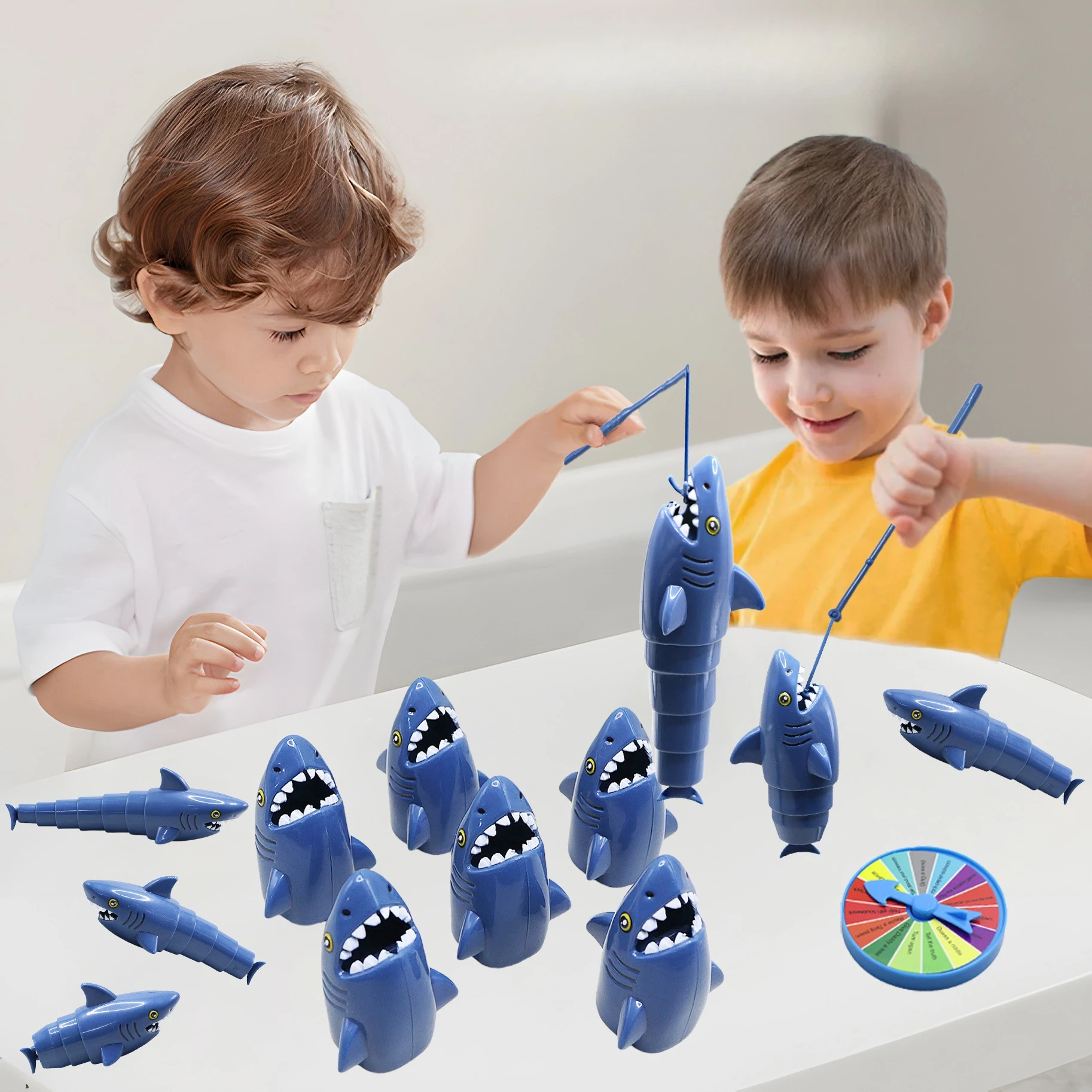 Interactive Parent-Child Game,Fishing Game - Classic Rotating Pond Toy, Educational for Toddlers & Family Party Entertainment
