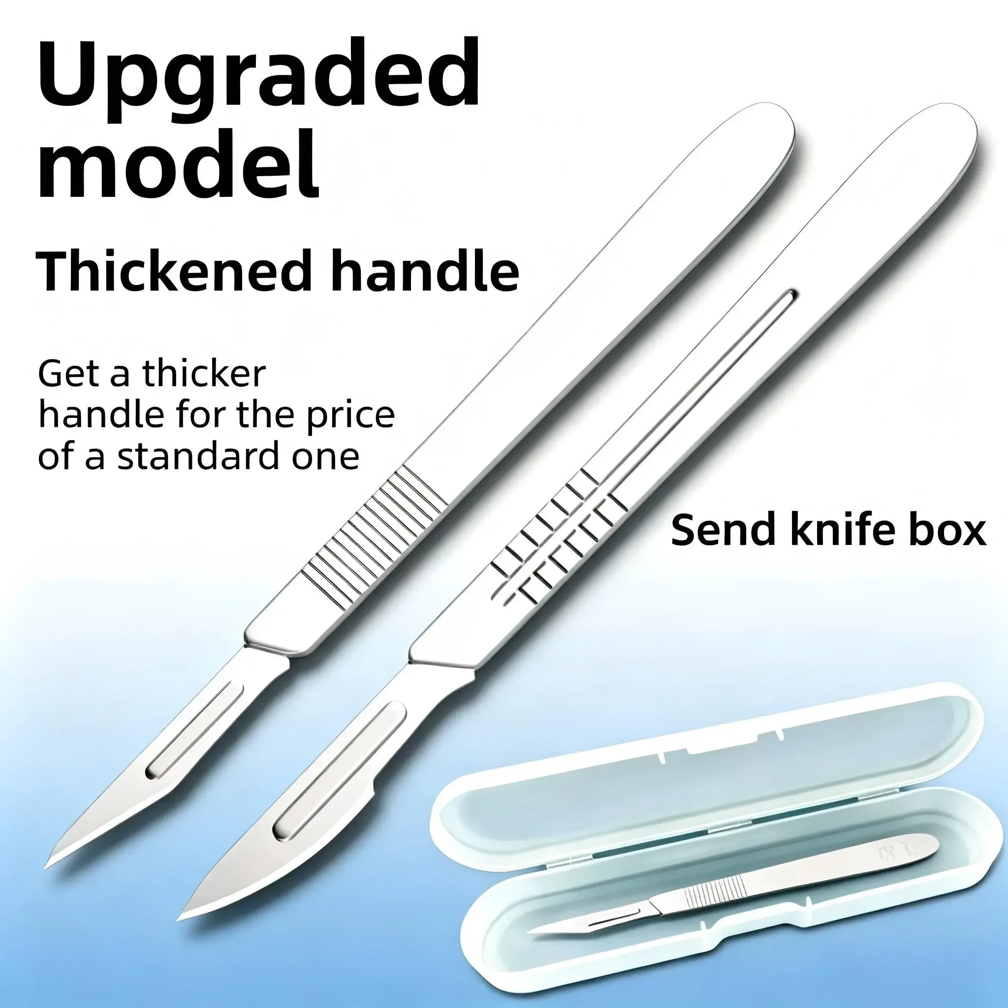 Dental Scalpel Handle No.3/4/7 with Blades No.10/23 Stainless Steel Carbon Steel Oral Surgery Tool Dental Surgical Blade New