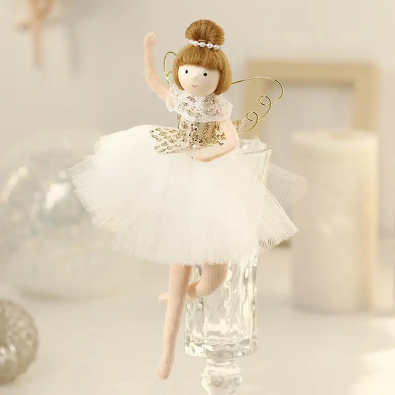 Angel Christmas Ornaments Angel Doll Ballerina Pendant Christmas Decorations Exquisite Home Decor Party Decorations With Lanyard