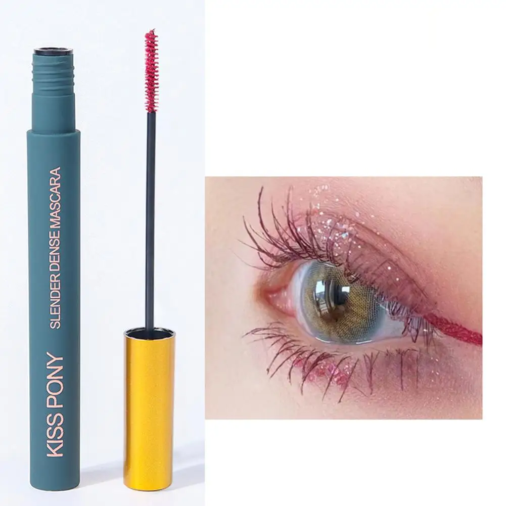 Magische Farbe Mascara Curl Wimpern verlängerung dicke Curling verschmieren Make-up lange Werkzeug Wimpern wasserdicht keine dauerhafte Länge n4i0