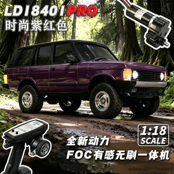Nowy Fioletowy LDRC LD18401 PRO 1/18 4WD RC Samochód Terenowy do Wspinaczki z Oświetleniem LED, Zabawka RTR