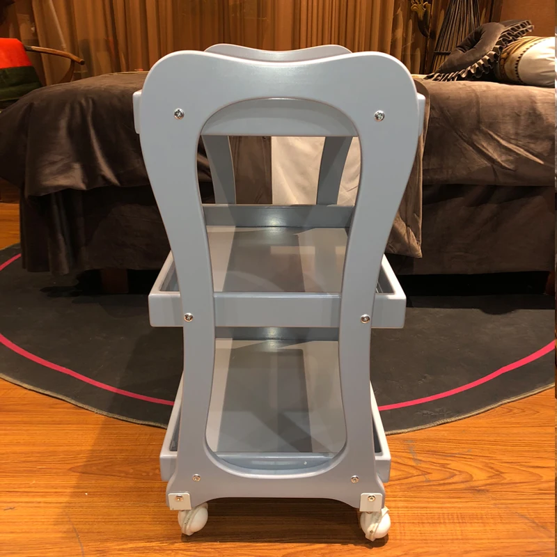 Nordic Beauty Salon Rolling Cart Modern Creativity Shelf Drawers Salon Trolley Hotel Medical Salon Furniture Kosmetik Wagen 3