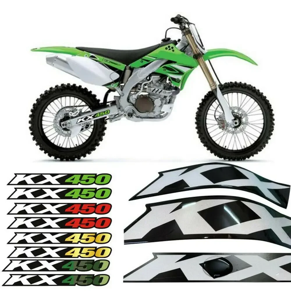 

Motorcycle Accessories 3D Glue Swingarm Reflection Stickers Decals For KAWASAKI KX 450 450F 450SR 450X