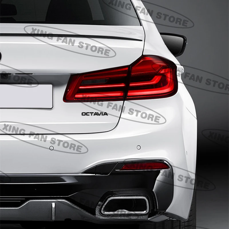 Auto Styling For Skoda Octavia Superb Fabia Kodiaq Rapid 4x4 Car Rear Trunk Badge Decal Body Sticker Accessories