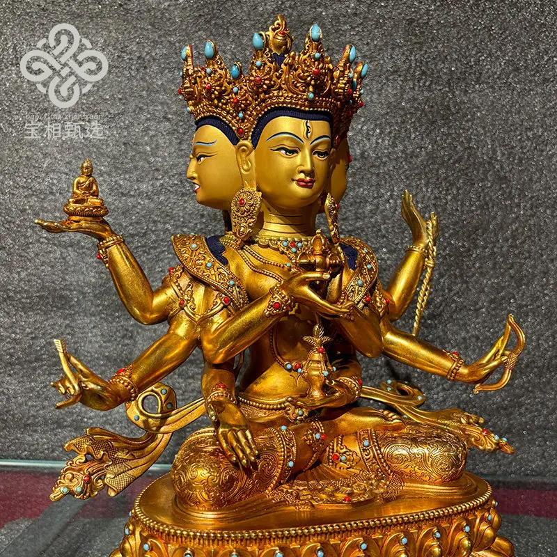 Zunsheng Buddha Mother Pure Copper Gilt Buddha Statue Treasure Selection w1 Tibetan Tantra Buddhist Hall is dedicated to Nepal