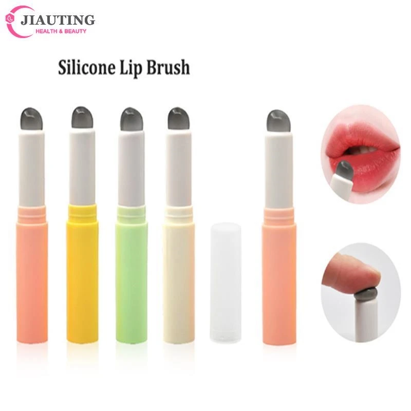 Telescopic Silicone Lip Brush Angled Concealer Makeup Brush Tool Portable Round Head Lipstick Brush Concealer Brush Random Color