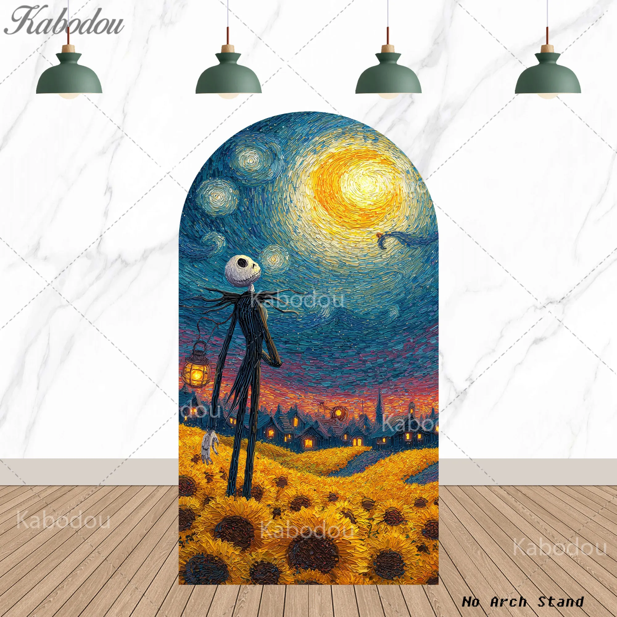 الكابوس قبل عيد الميلاد موضوع قوس خلفية الاطفال حفلة عيد ميلاد ديكور استحمام الطفل راية ملصق خلفية التصوير الدعامة #3