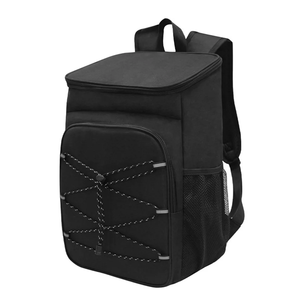 

Insulation Backpack H held Insulation Bag Capacity Thermal Bag for Outdoor Picnic Lunch Cooler Portable Food Container Black