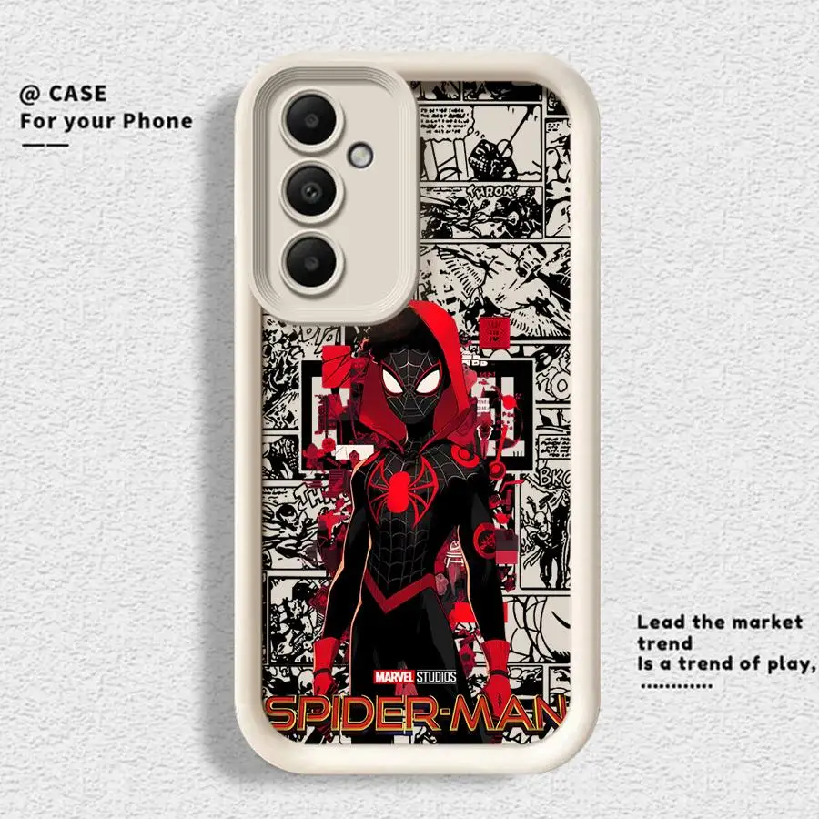 Marvel Anime Spider Man Series Phone Case for Samsung Galaxy A15 A25 A71 A35 A55 A72 A51 A73 A52 A54 A52s A53 5G Silicone funda