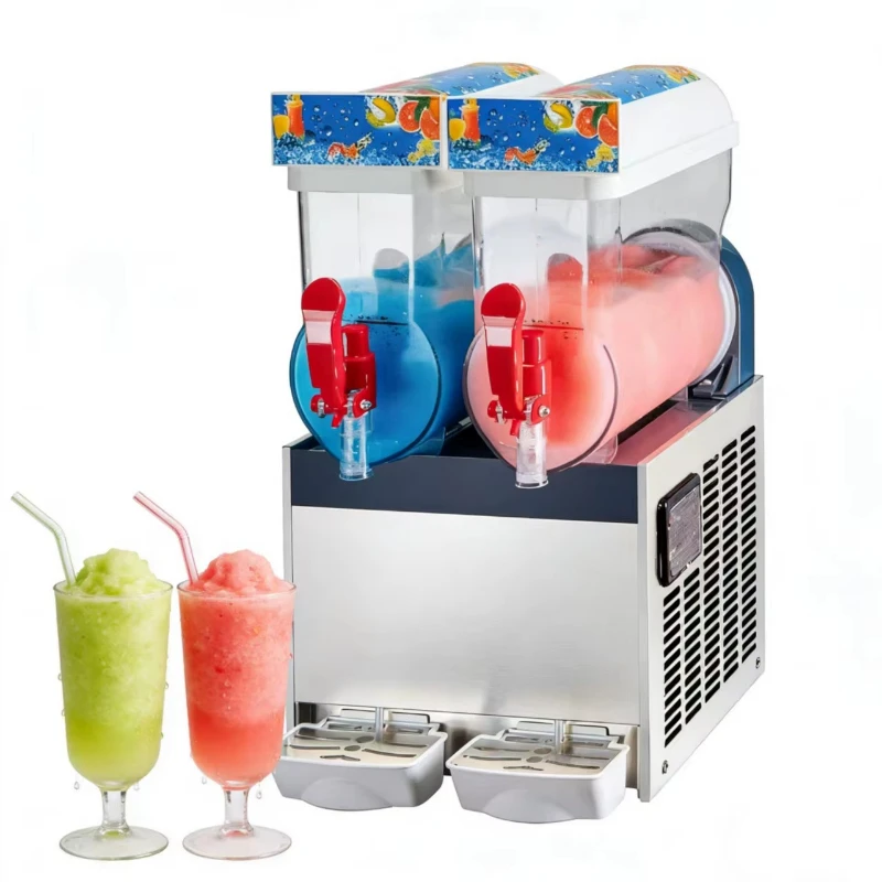 Professional 15 liter 1 can commercial slush beverage machine with 2/3 can frozen beverage machine