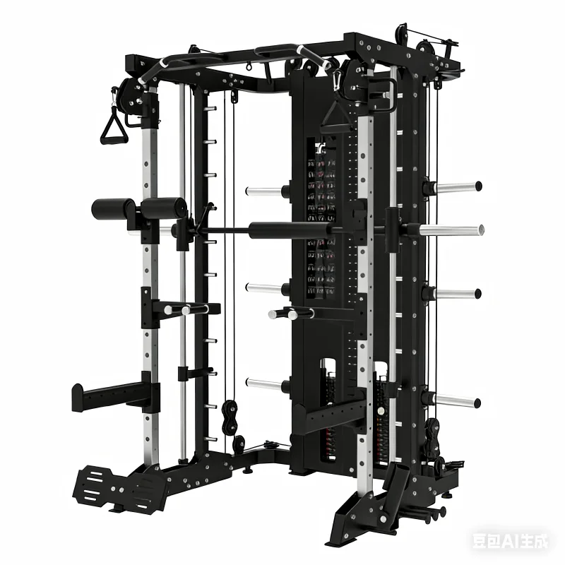 2026 Commercial Gym All in One Multi Functional Smith Machine with Cable Functional Trainer for Strength Training