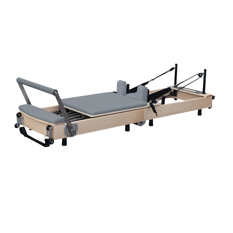 

High Quality Maple Wood Folding Pilates Bed Foldable Reformer for Studio