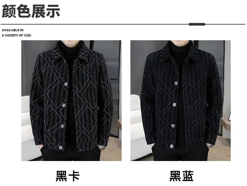 2026 Herbst Winter Herren Slim Fit Plüschjacken Jugend Streetwear Warme Kurze Fleece-Mäntel Kleidung Verdickte Winddichte Parkas – Detail 4