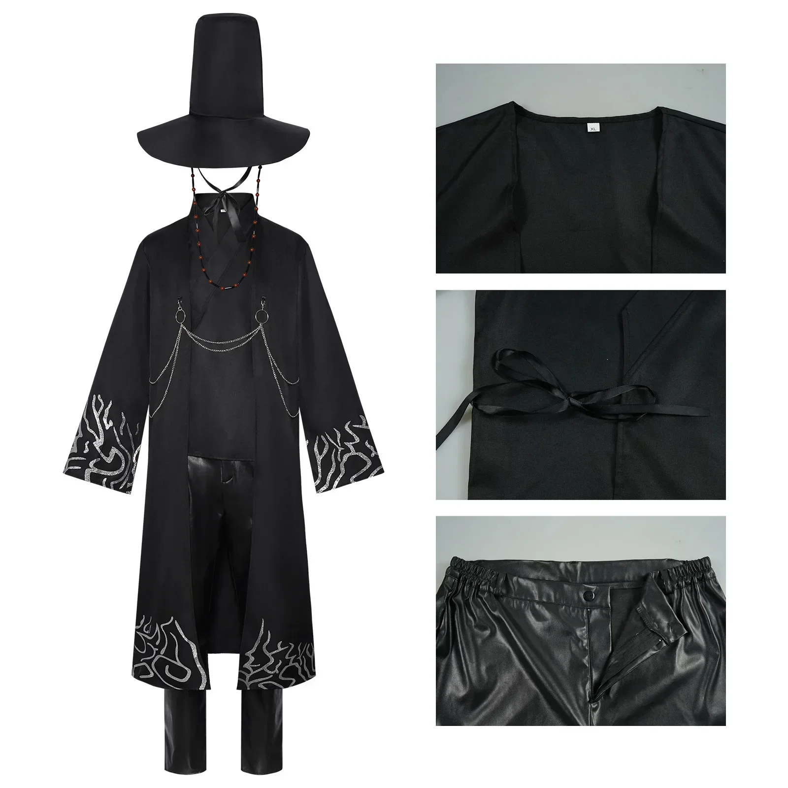 Halloween  2026 Anime Movie Boys Role Play Props Party Cosplay Set for K-POP: Demon Hunters Boys   Party Cosplay Costume Outfit