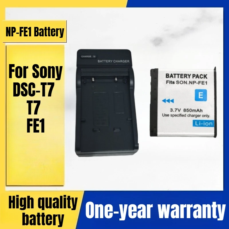 NP-FE1 camera battery + charger for Sony DSC-T7 T7 FE1 digital camera 3.7V 750mAh/850mAh