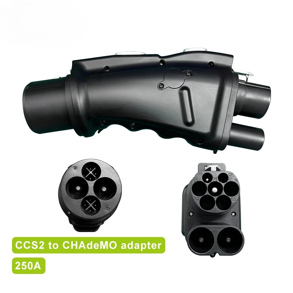 250A CCS2 to CHAdeMO DC EV Adaptor Zencar Fast Car Connector Combo 2 Converter