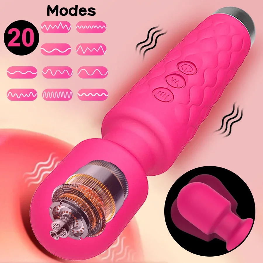 20 Speed Vibrator Sex Toys for Woman Dildo Magic Wand Anal Clitoris Stimulator Wireless Vibrator Female Masturbator Sexy Toys 18