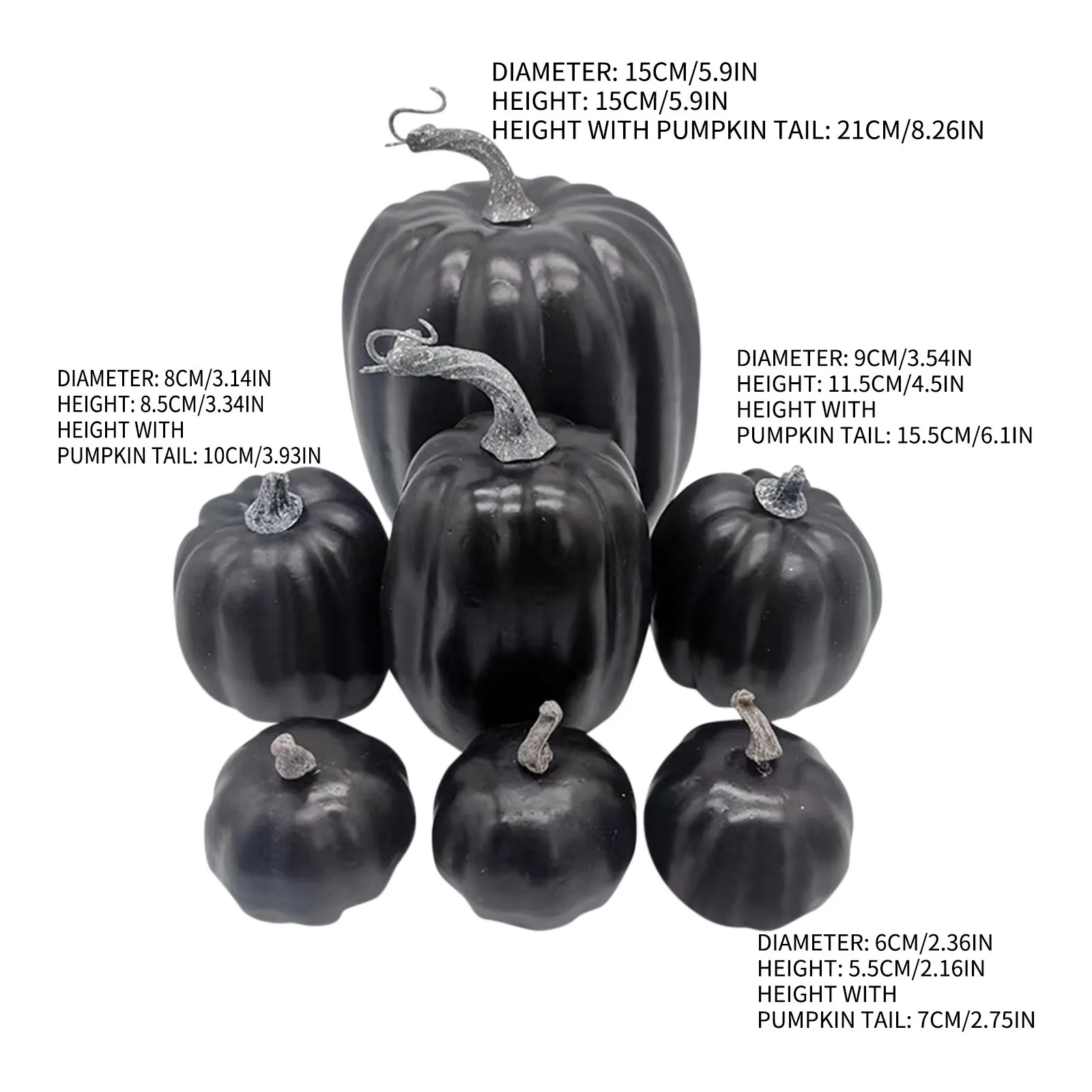 7 قطعة مجموعة اليقطين الاصطناعية المتنوعة التراص القرع أوراق القيقب الاصطناعية وهمية لخريف المنزل الشكر ديكور الهالوين