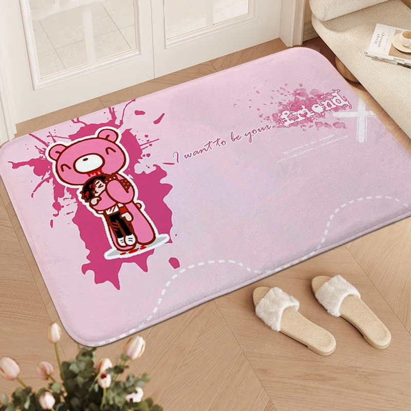 Anime Rug A-Gloomy Bears Aesthetic Washable Non-slip Kitchen Mats Bath Mat Funny Doormat Entrance Door Rug for Bed Room Carpet