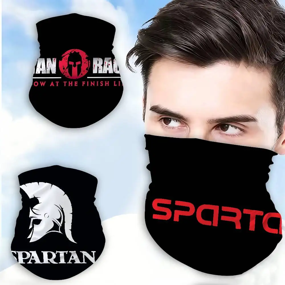 S-Spartan-Gladiator-Art Multifunctional Tube Scarf Breathable Face Neck Cover for Mountaineering Riding Daily Use