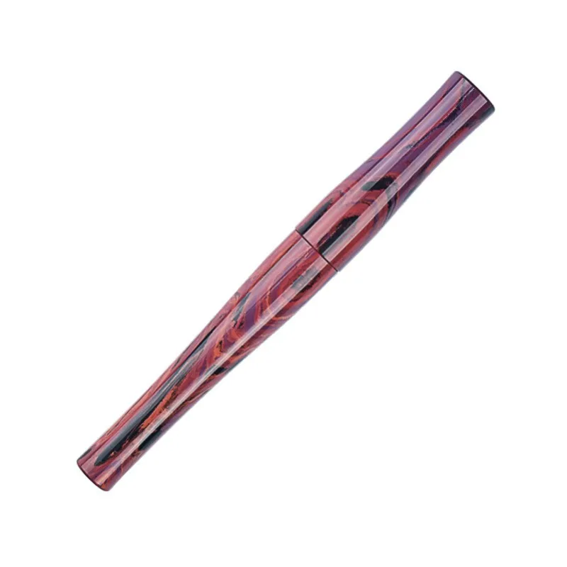 BALAOYE Hard Rubber Fountain Pen Long Knife Tip Fish Scale Grinding Carved Nib Art Bent 0.5/1.5mm Ink Pen Germany Bock Writing
