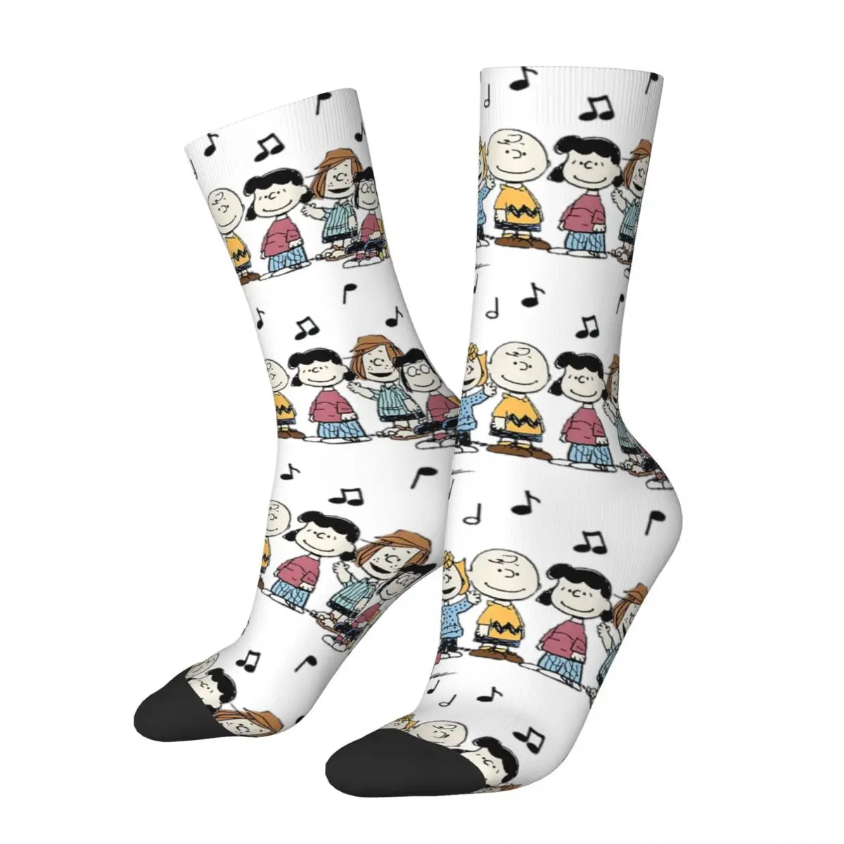 Autumn Winter Fashion Men\'s Women\'s Peanuts Schroeder Pigpen Franklin Charlie Sally Snoopy Socks Breathable Crew Socks