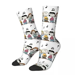 Autumn Winter Fashion Men's Women's Peanuts Schroeder Pigpen Franklin Charlie Sally Snoopy Socks Breathable Crew Socks