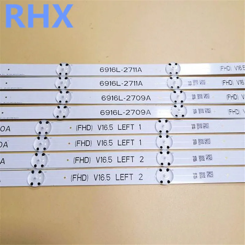 LED backlight strip  FOR   49inch 49UH610  6916L-2709A 6916L-2710A 6916L-2711A 6916L-2712A　4LED  100%NERW  LED backlight strip