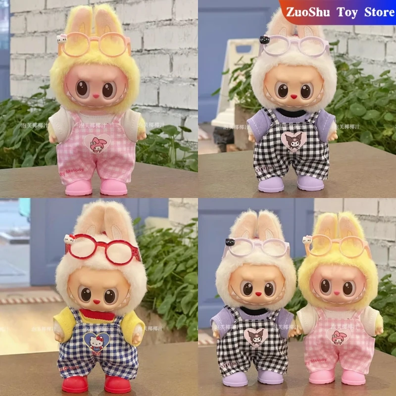 

Labubu Doll Clothes 15/17cm Labubu Clothes V1V2V3 KT Kuromi Style Suit Clothes Children'S Clothes Diy Doll Accessories No Doll