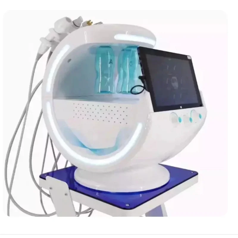 

Facials Beauty Machine Smart Ice Blue 7 in 1 Oxygen Hydro Dermabrasion Bubble Machine Deep cleaning Machine Face Hydra Machine