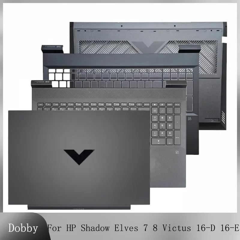 New Original For HP Shadow Elves 7 8 Victus 16-D 16-E TPN-Q263 TPN-Q264 Laptop LCD Back Cover Top Palmrest Bottom Base Case Grey