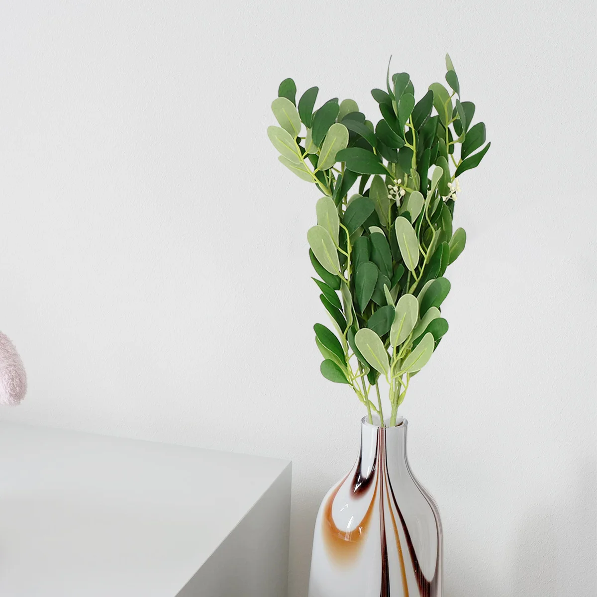 

2Pcs Artificial Peanut Leaves Decor Safe Practical Christmas Party DIY Home Office Decoration Artificial Peanut Leaves