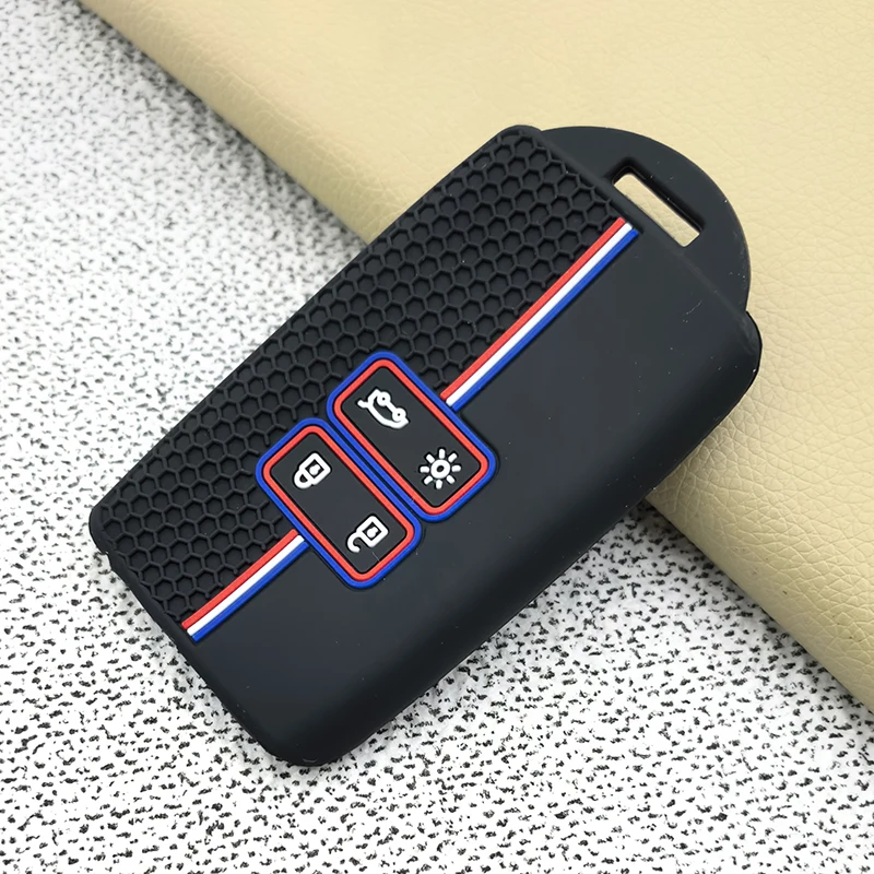 For Renault Captur Zoe Espace 5 Clio Megane 4 Arkana Arcan Silicone Car Key Cover for Dacia Logan 3 Key Case FOB Holder Shell