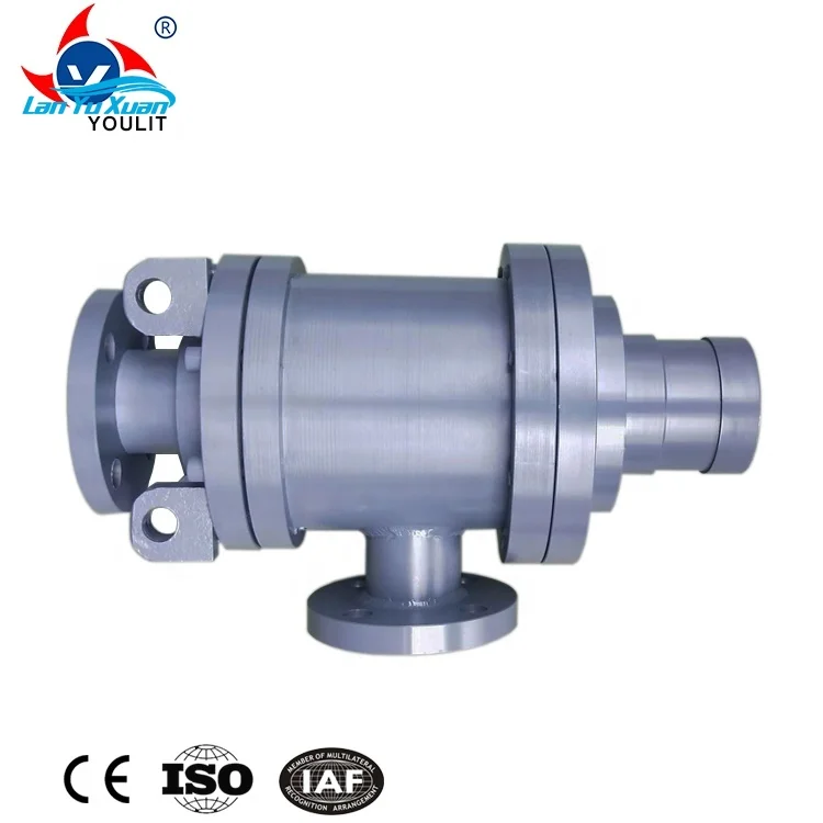 flange connection steam heat conduction oil high temperature hydraulic rotary joint