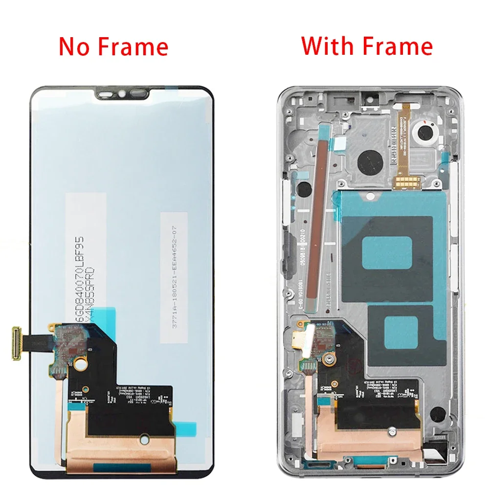 For LG G7 ThinQ G710 G710EM G710PM G710VMP LCD Display Touch Screen With Frame Digitizer Assembly Replacement